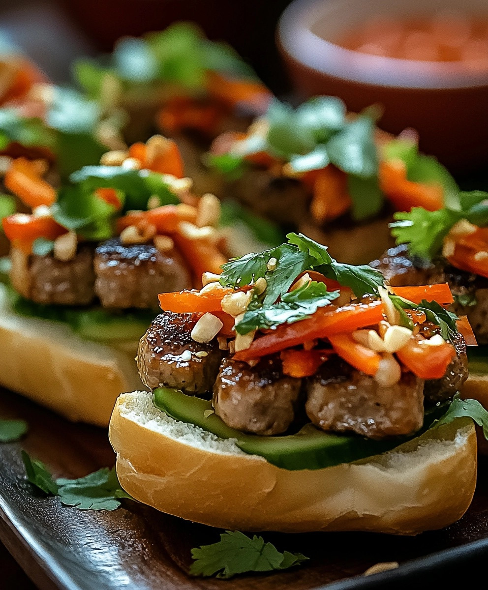 Bouchées Banh Mi vietnamiennes