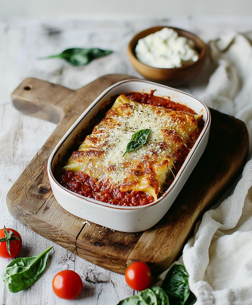 Cannelloni ricotta épinard