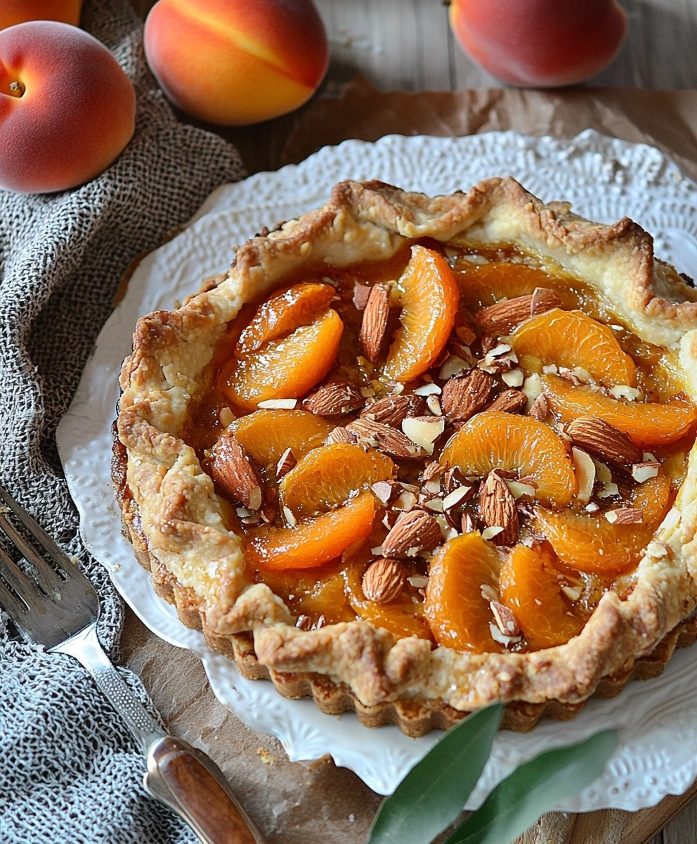 Tarte abricots amande
