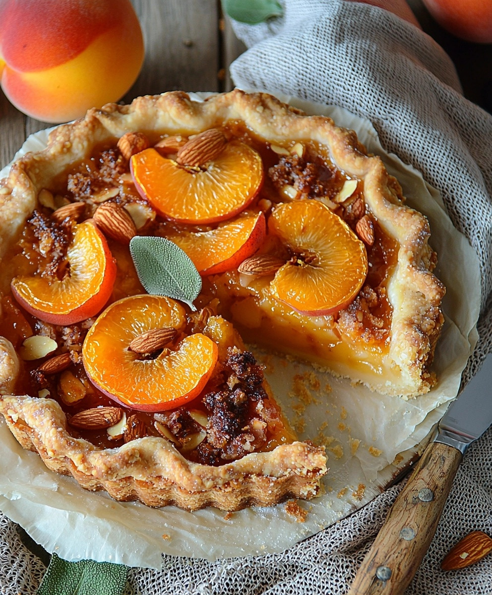 Tarte abricots amande