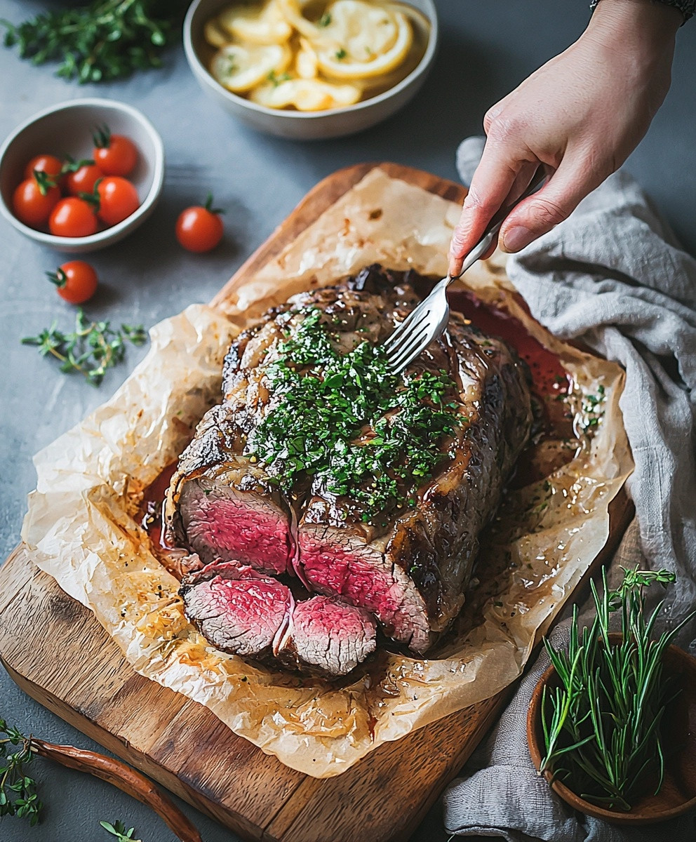 Côte de boeuf au four
