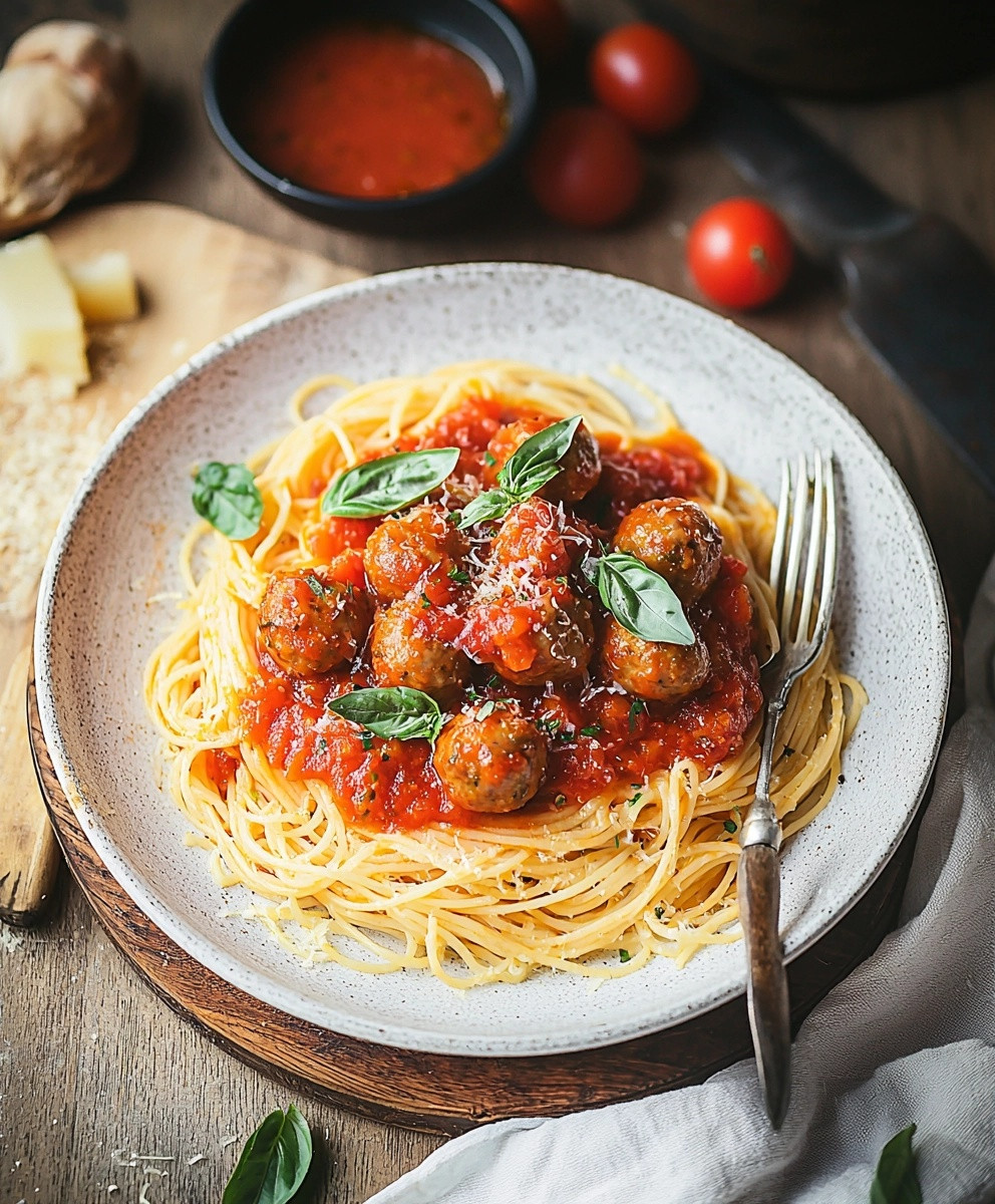 sauce tomate boulettes spaghetti