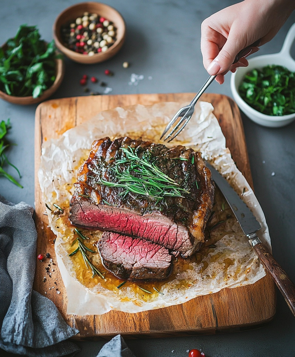 Côte de boeuf au four