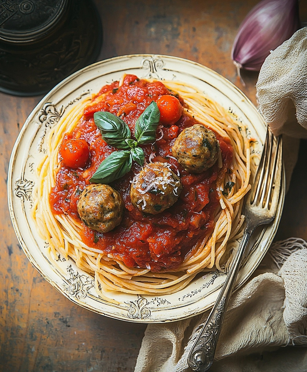 sauce tomate boulettes spaghetti