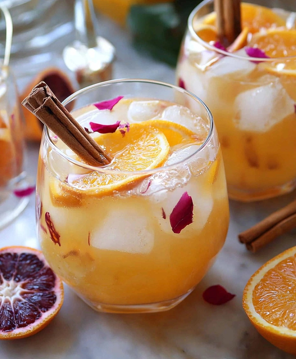 Orangeade cannelle miel fleur d'oranger