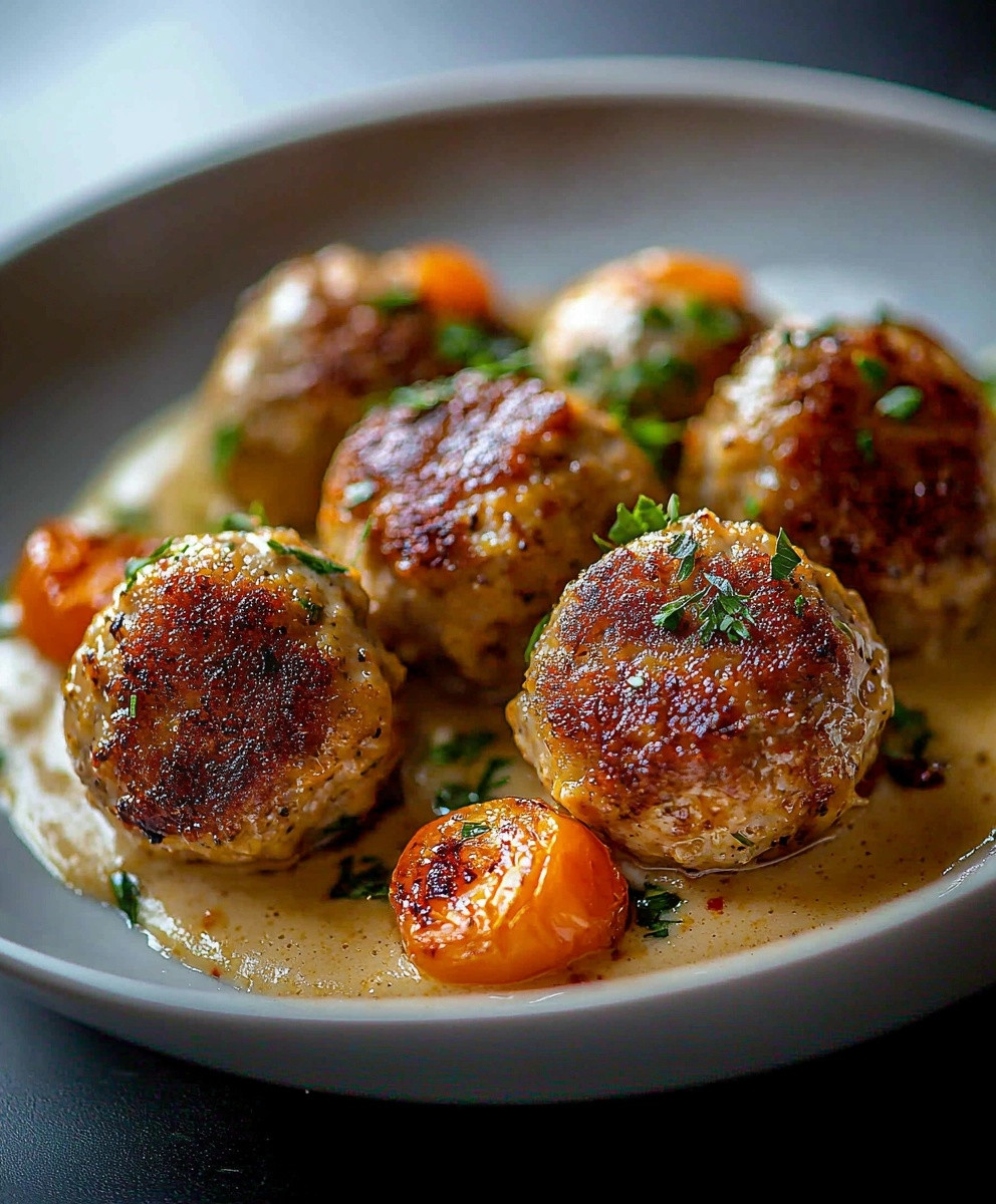 Boulettes de poulet crémeuses