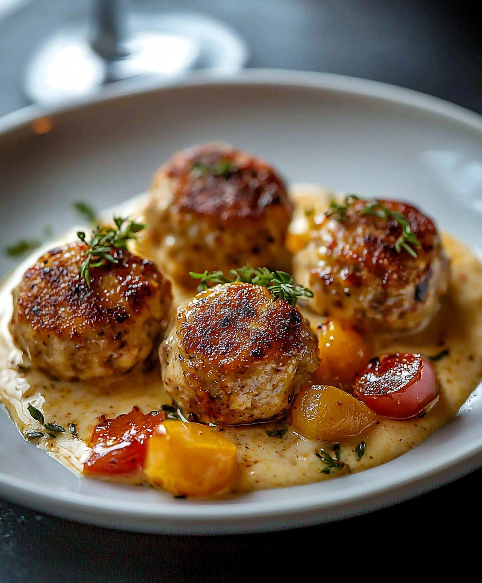 Boulettes de poulet crémeuses