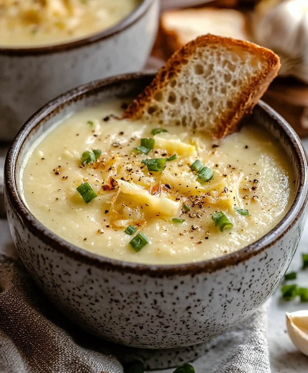 Soupe chou-fleur rôti cheddar