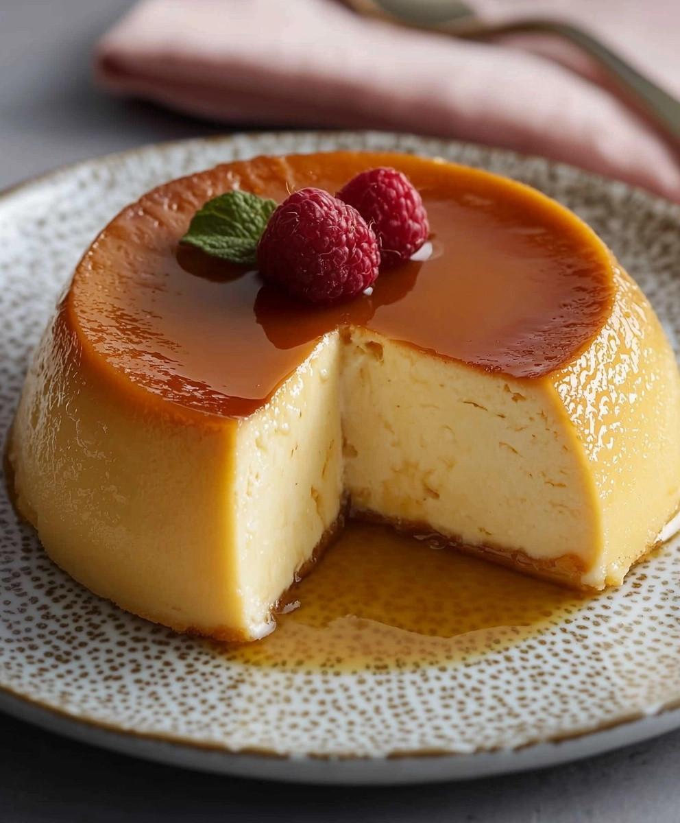 Flan au lait concentré sucré