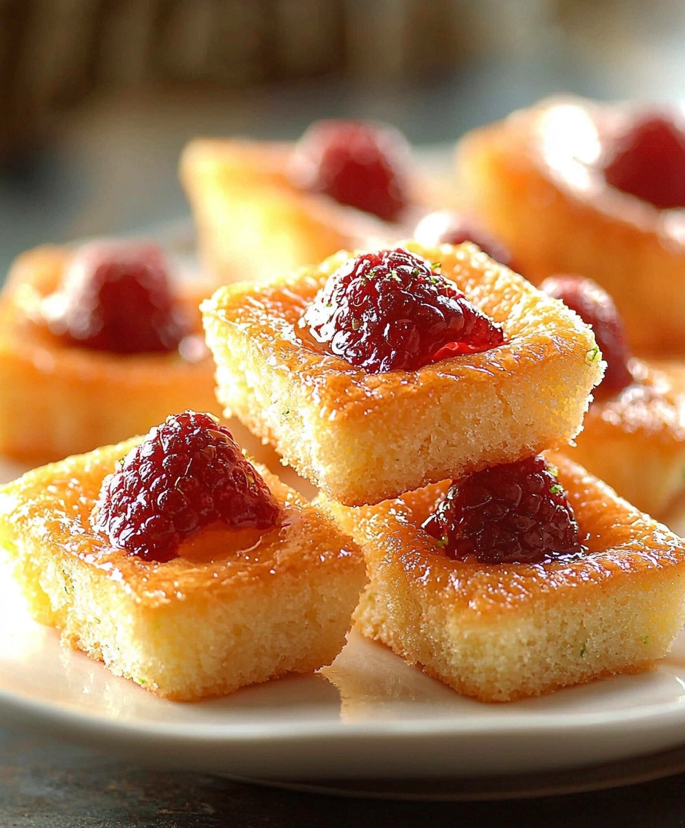 Financiers framboises citron vert