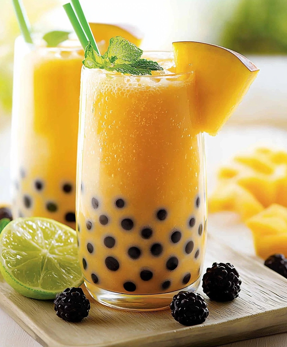 Bubble tea mangue coco