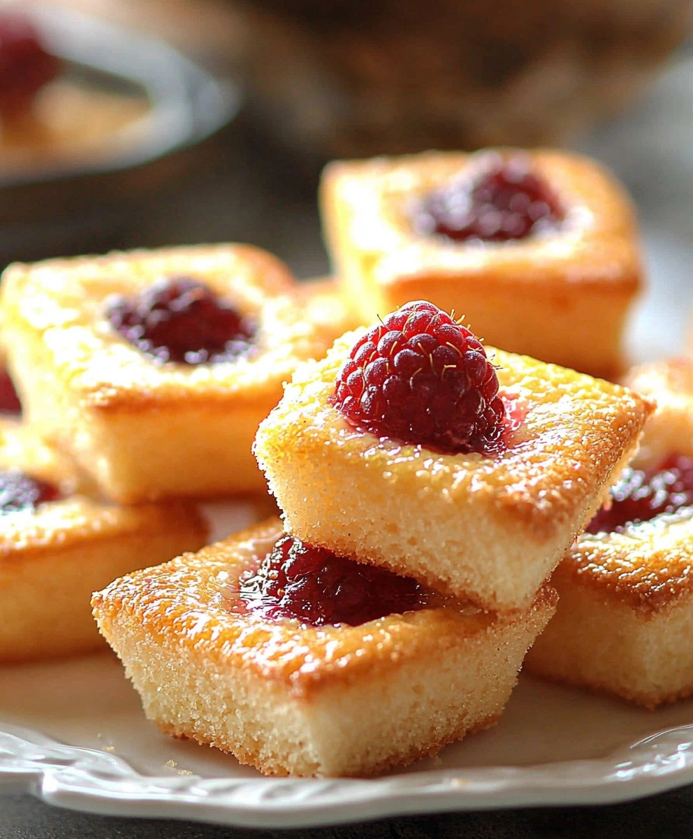 Financiers framboises citron vert