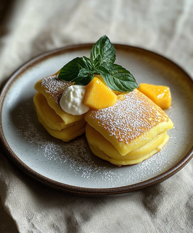 Crêpes à la mangue