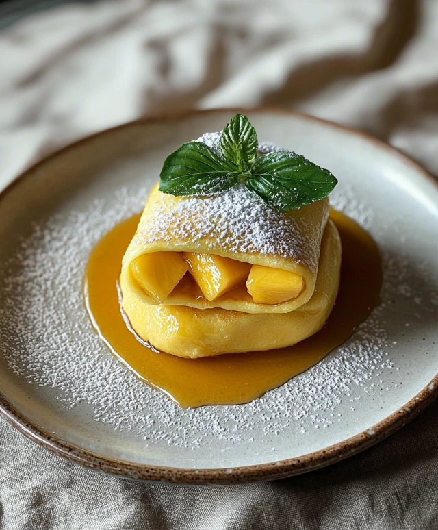 Crêpes à la mangue
