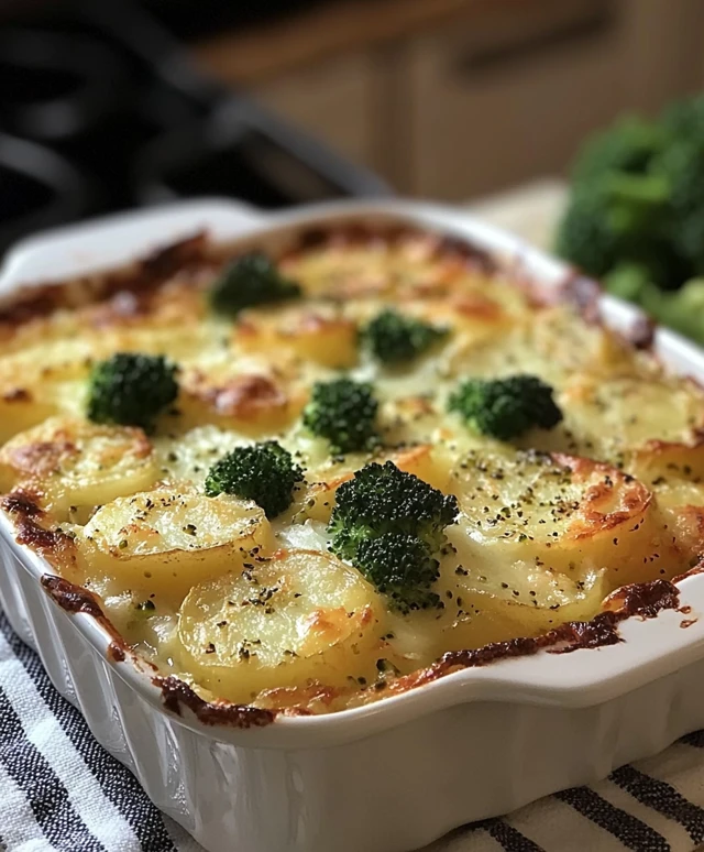 Casserole pommes de terre brocoli