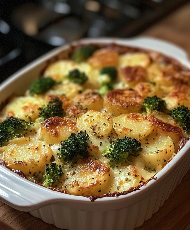 Casserole pommes de terre brocoli