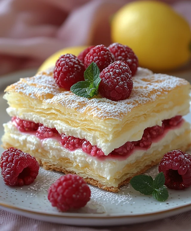 Mille-Feuille citron framboise