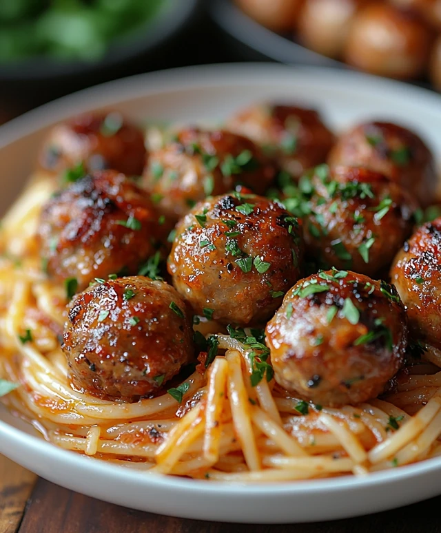 Spaghetti boulettes de viande