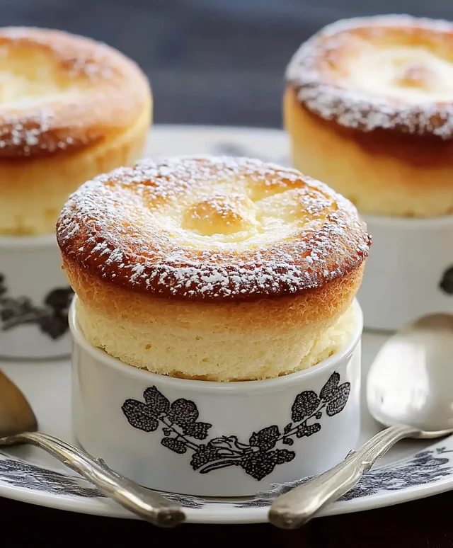 Soufflés au citron et ricotta