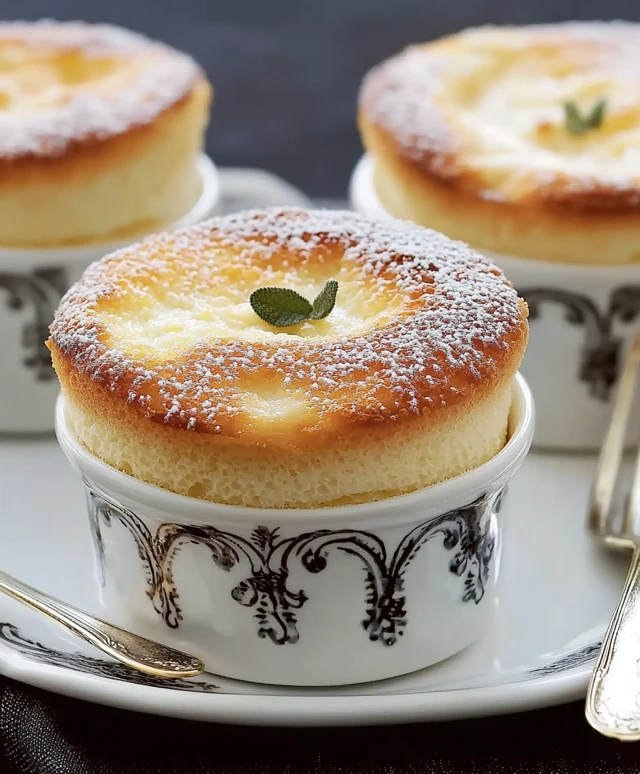 Soufflés au citron et ricotta