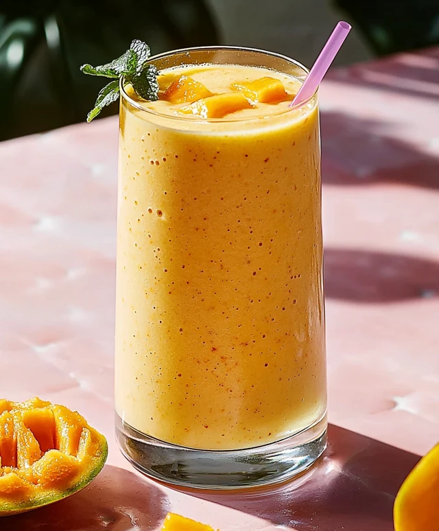 Smoothie orange mangue