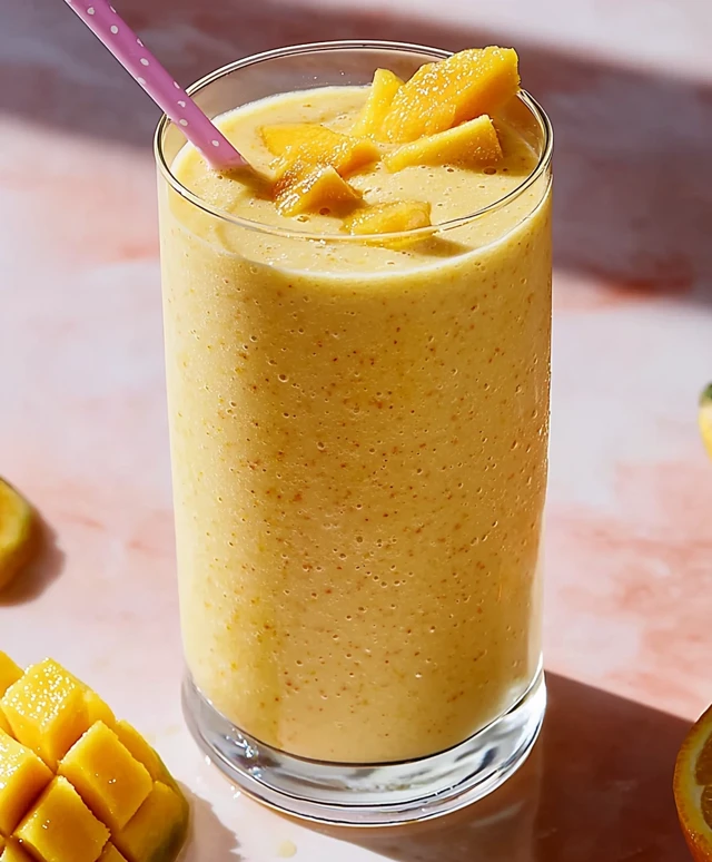 Smoothie orange mangue