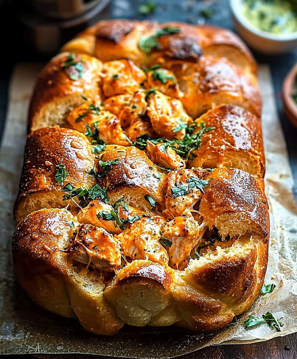 Poulet Buffalo Ranch effiloché