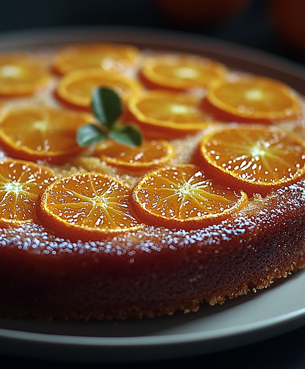Gateau renverse clementines semoule