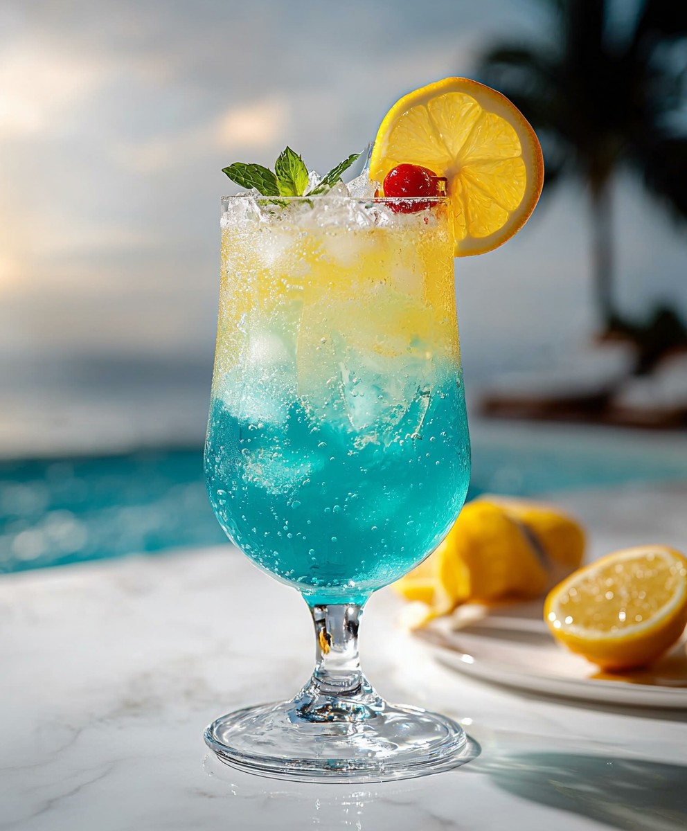 Cocktail sans alcool Blue Lagoon