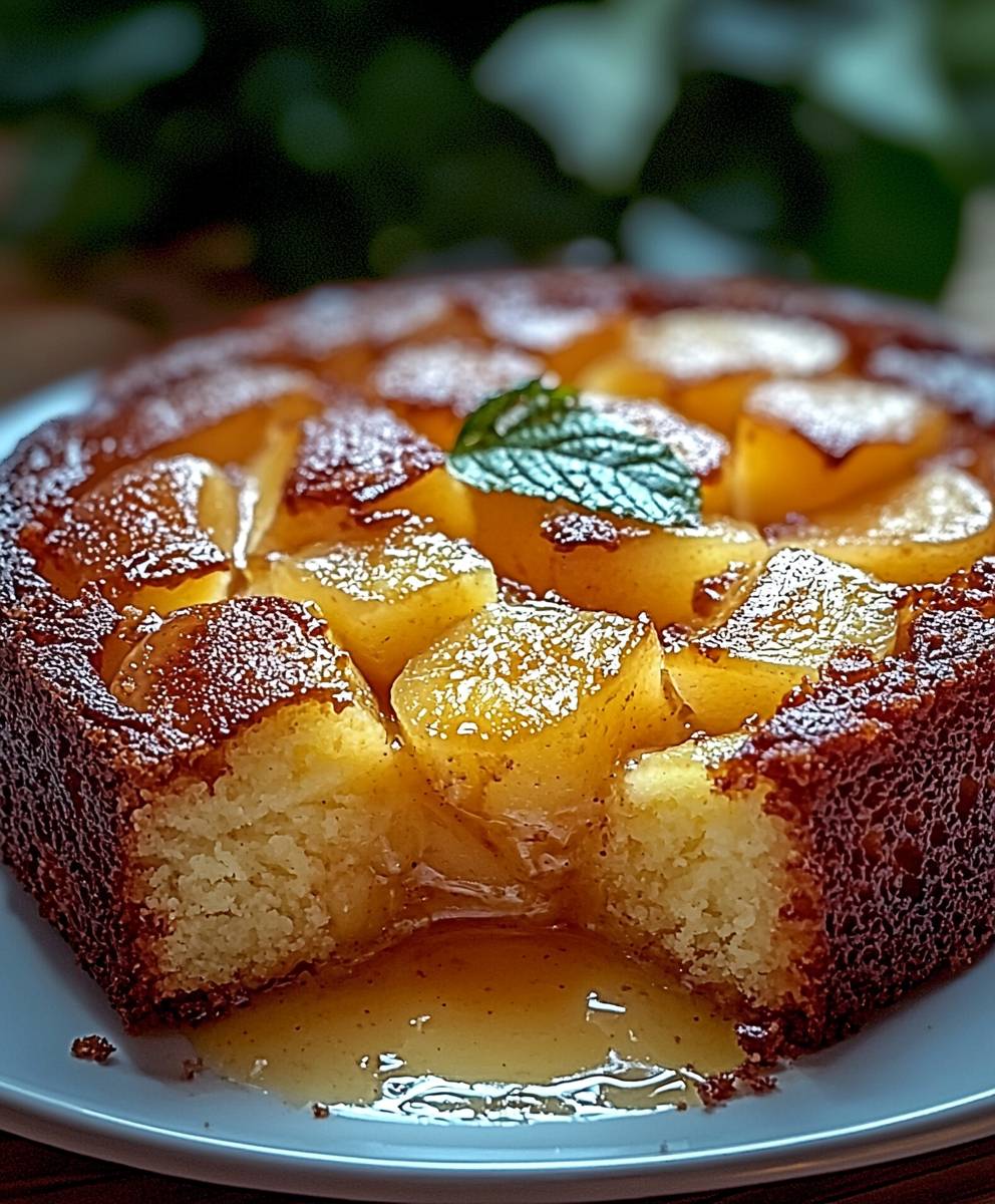 Cake aux pommes fondant
