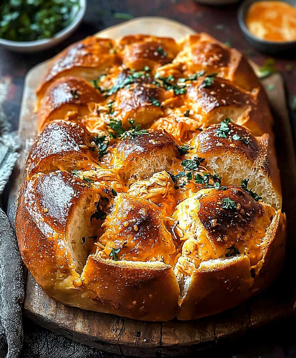 Poulet Buffalo Ranch effiloché