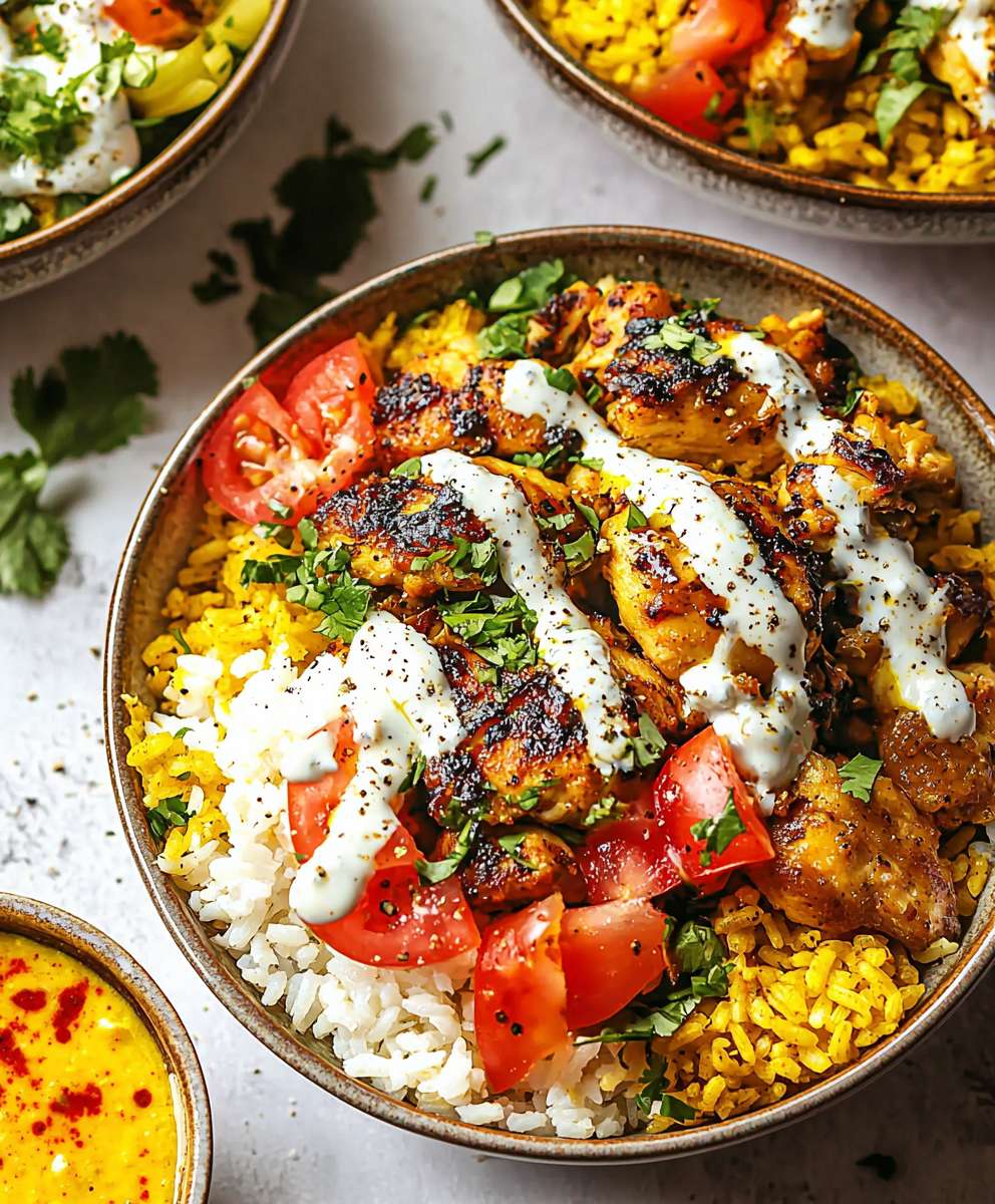 Poulet riz Halal Guys