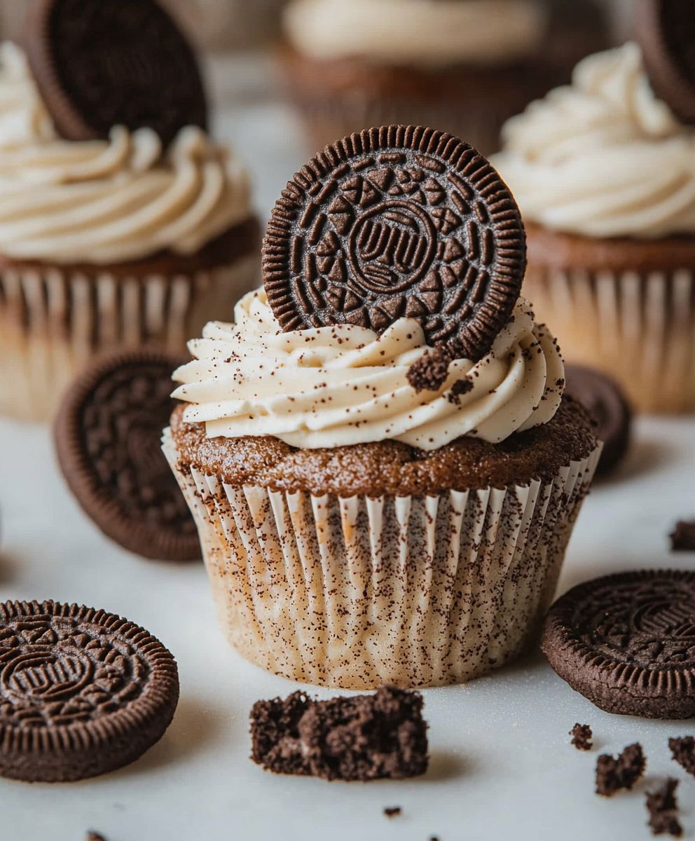 Cupcakes Oreo crème biscuits