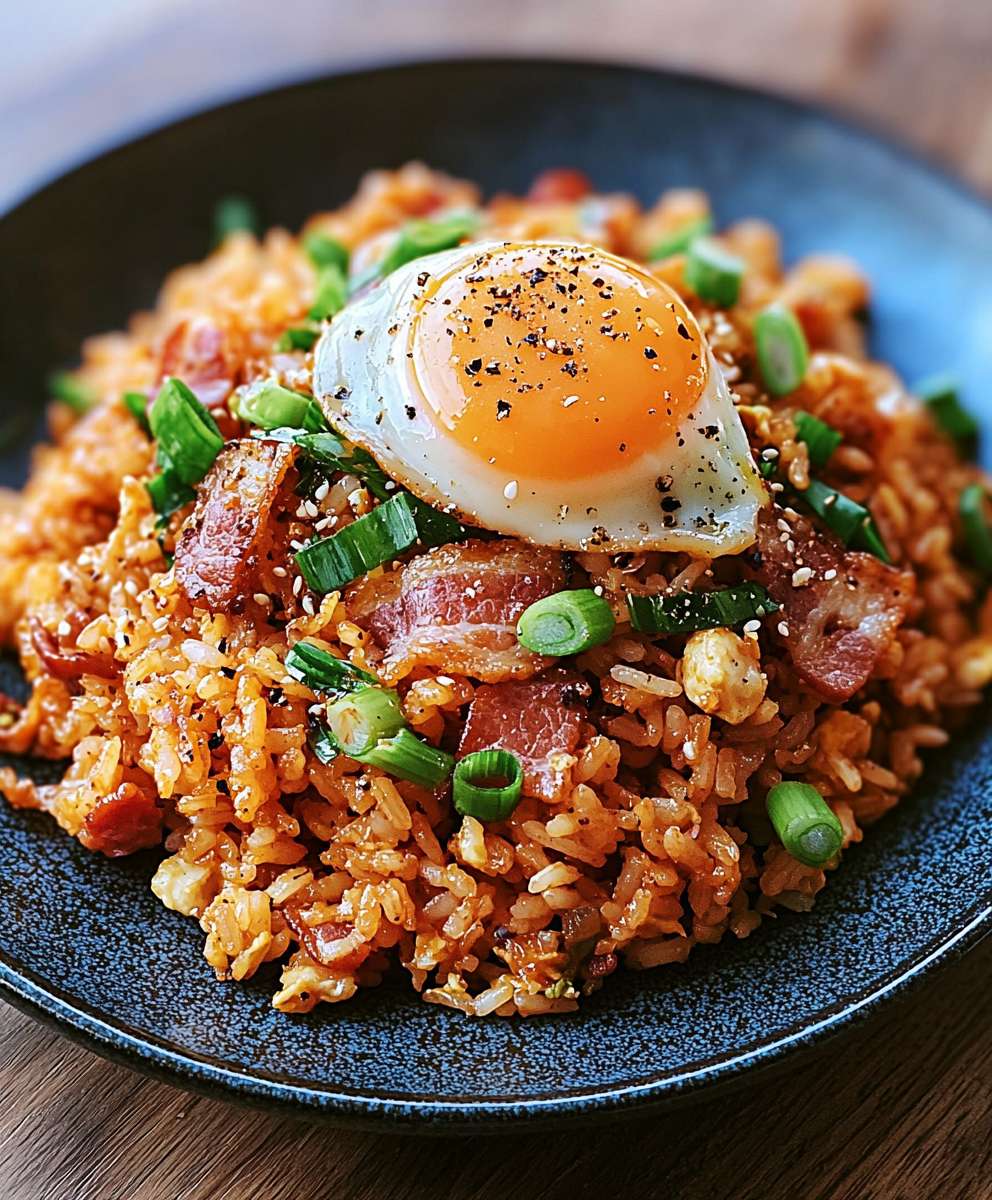Riz frit bacon kimchi
