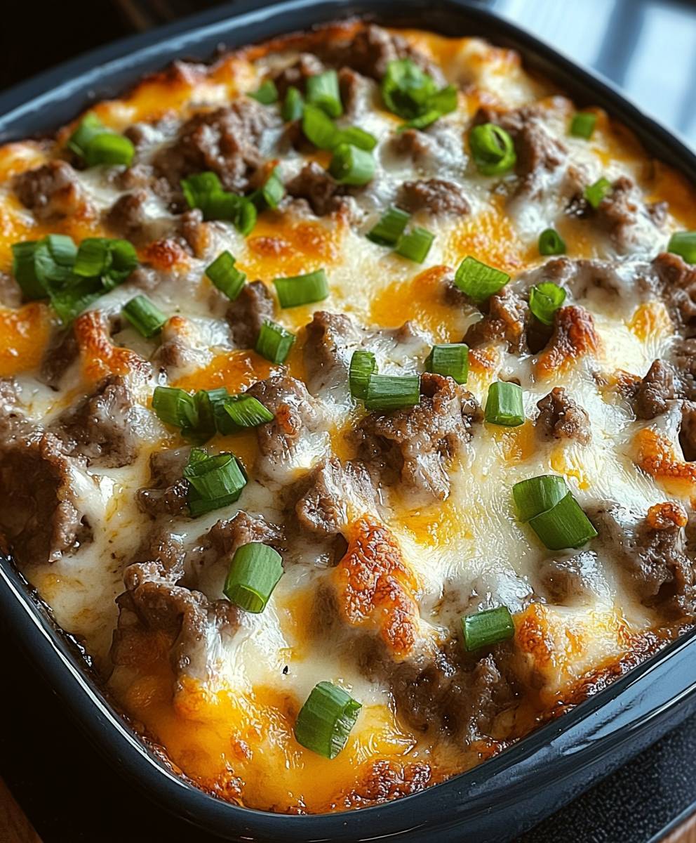 Casserole steak fromage Philadelphie