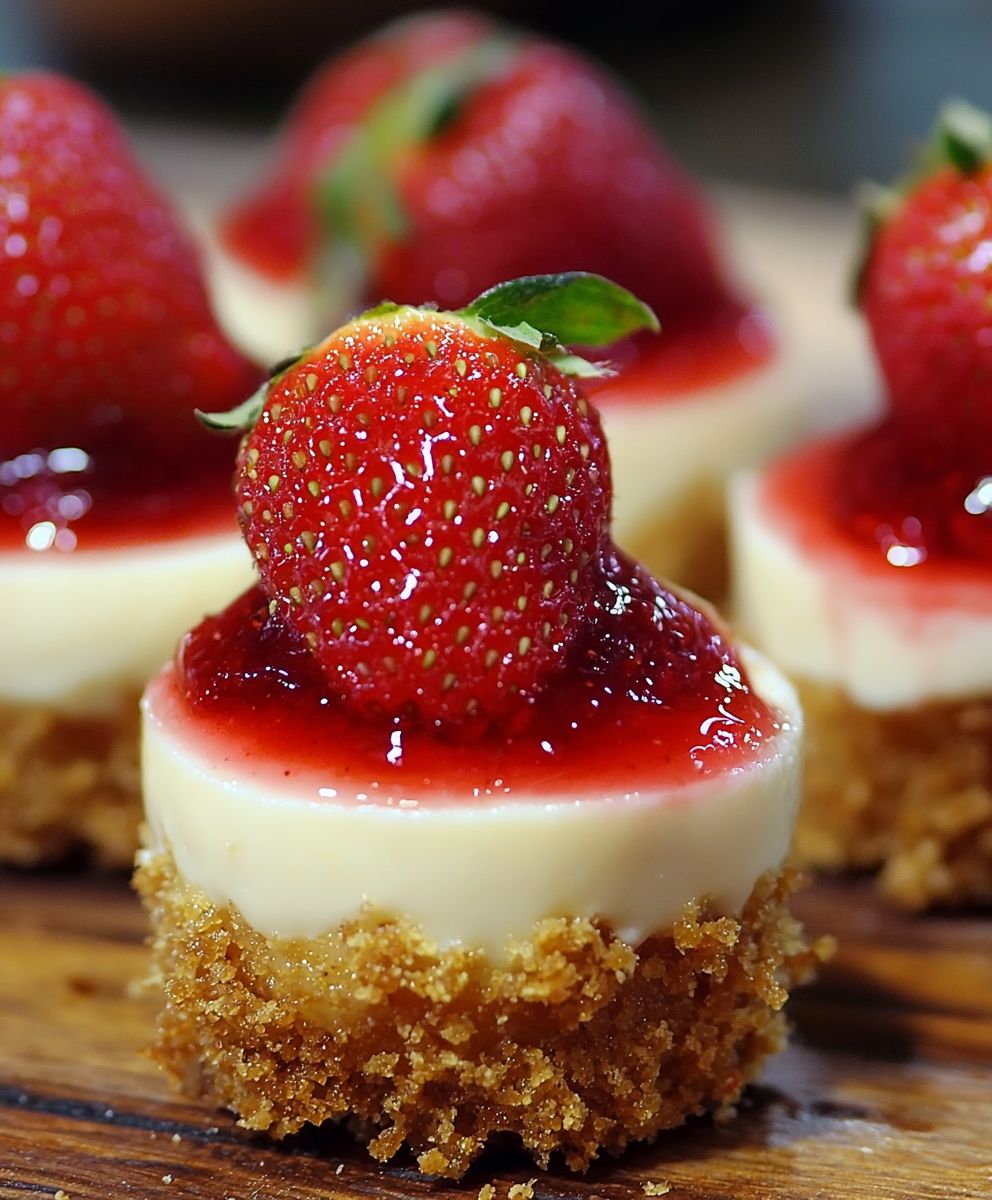 Cheesecake croquant aux fraises