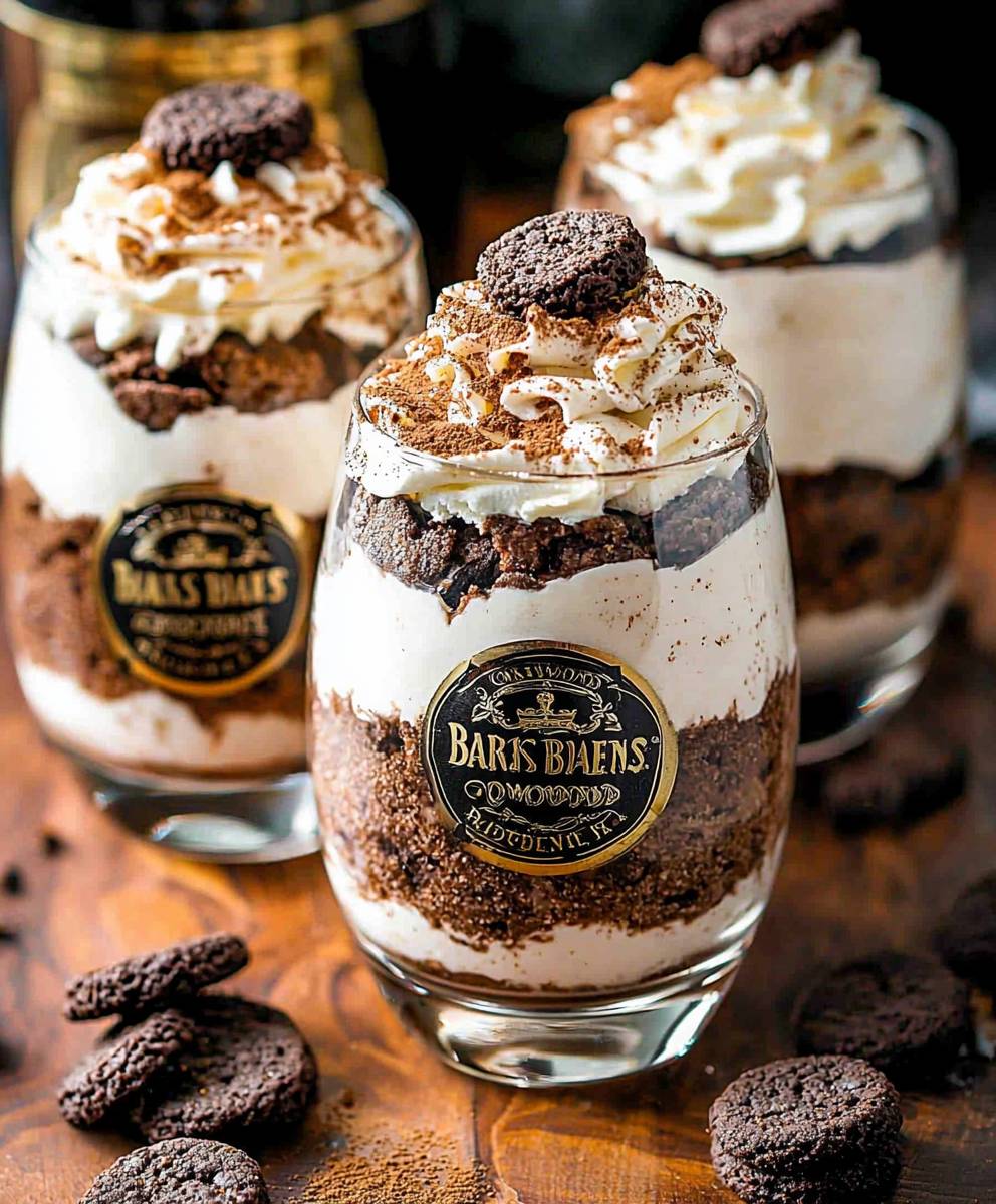 Parfaits biscuits crème Baileys