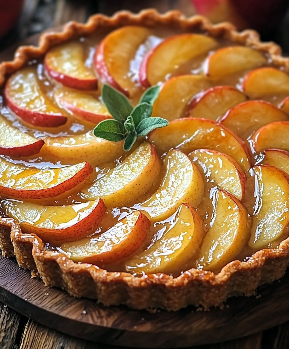Tarte aux pommes normande