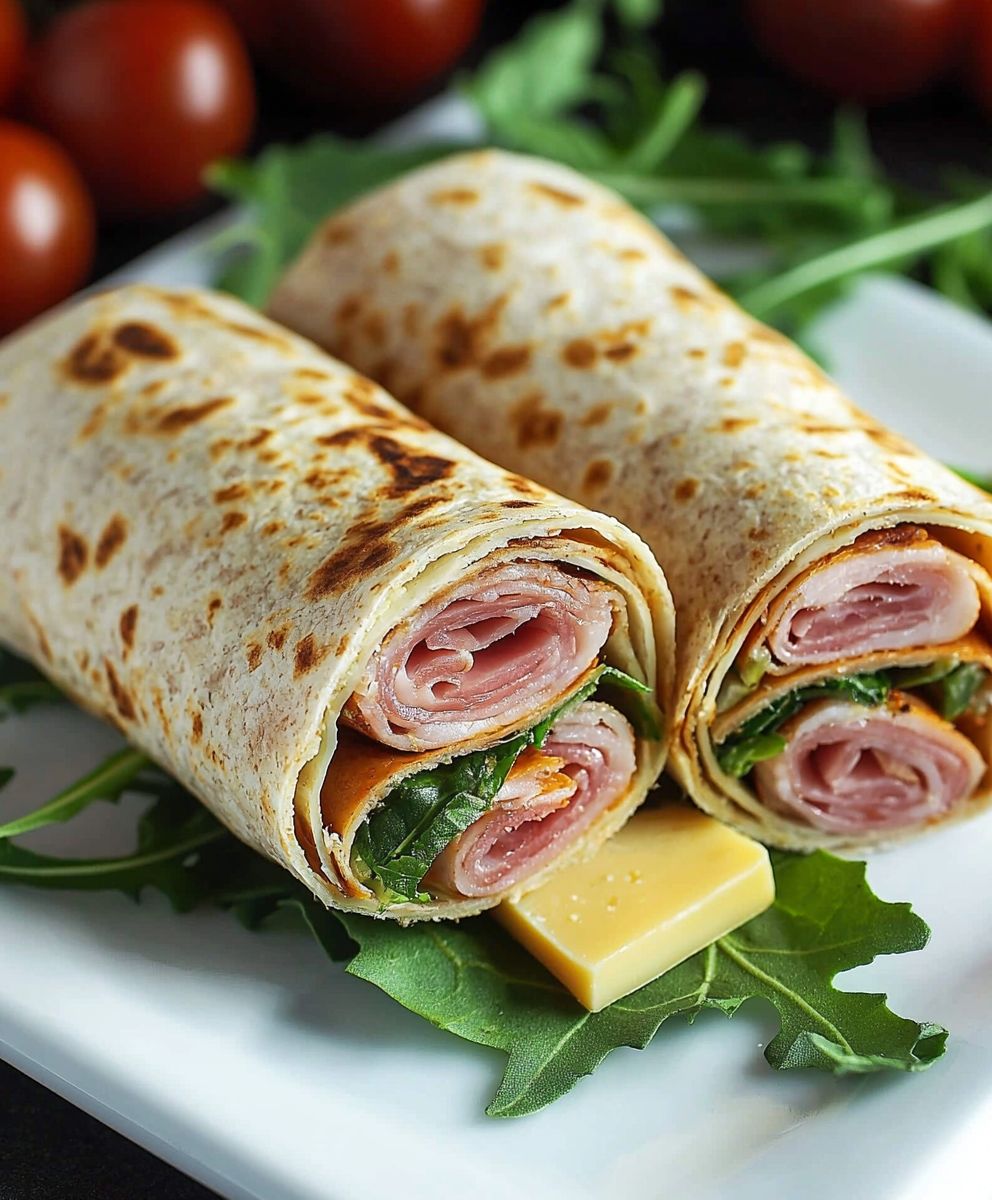 Wraps jambon fromage frais