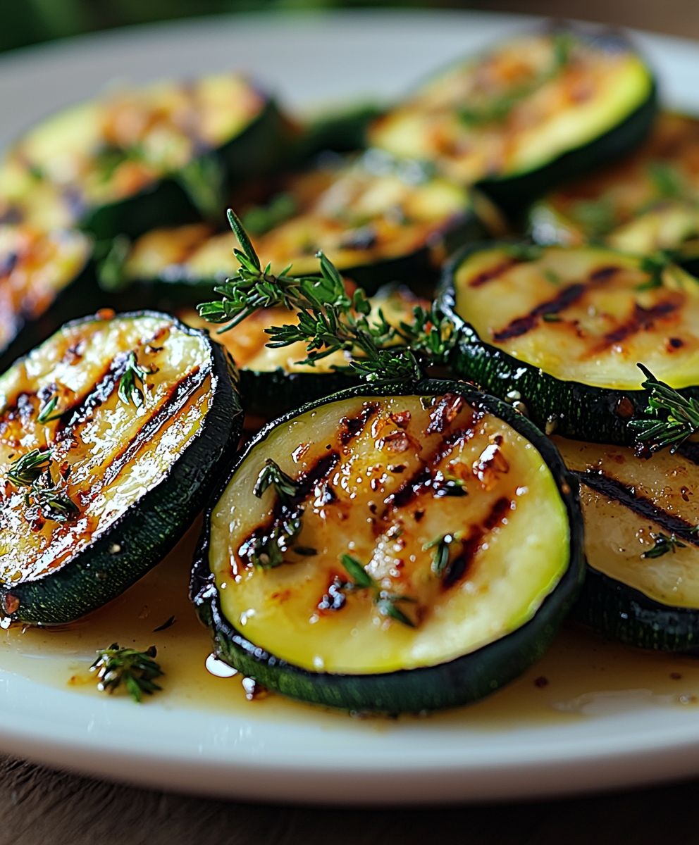 Salade courgettes grillées