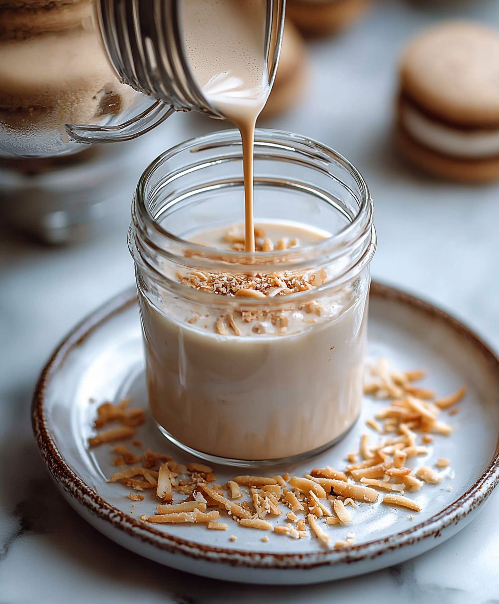 Crème café maison macaron coco