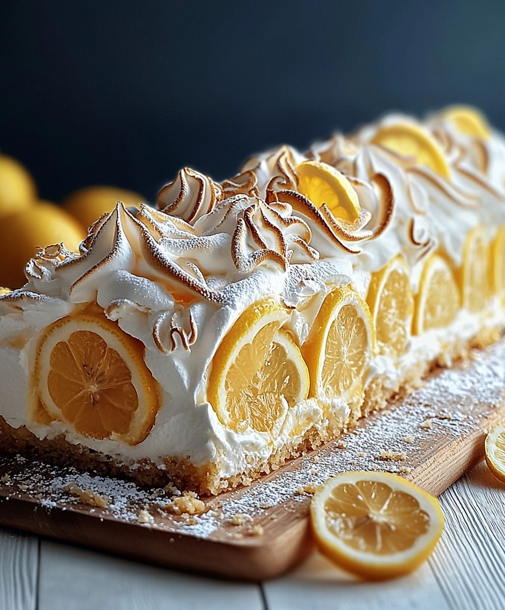 Buche de Noel citron meringuée