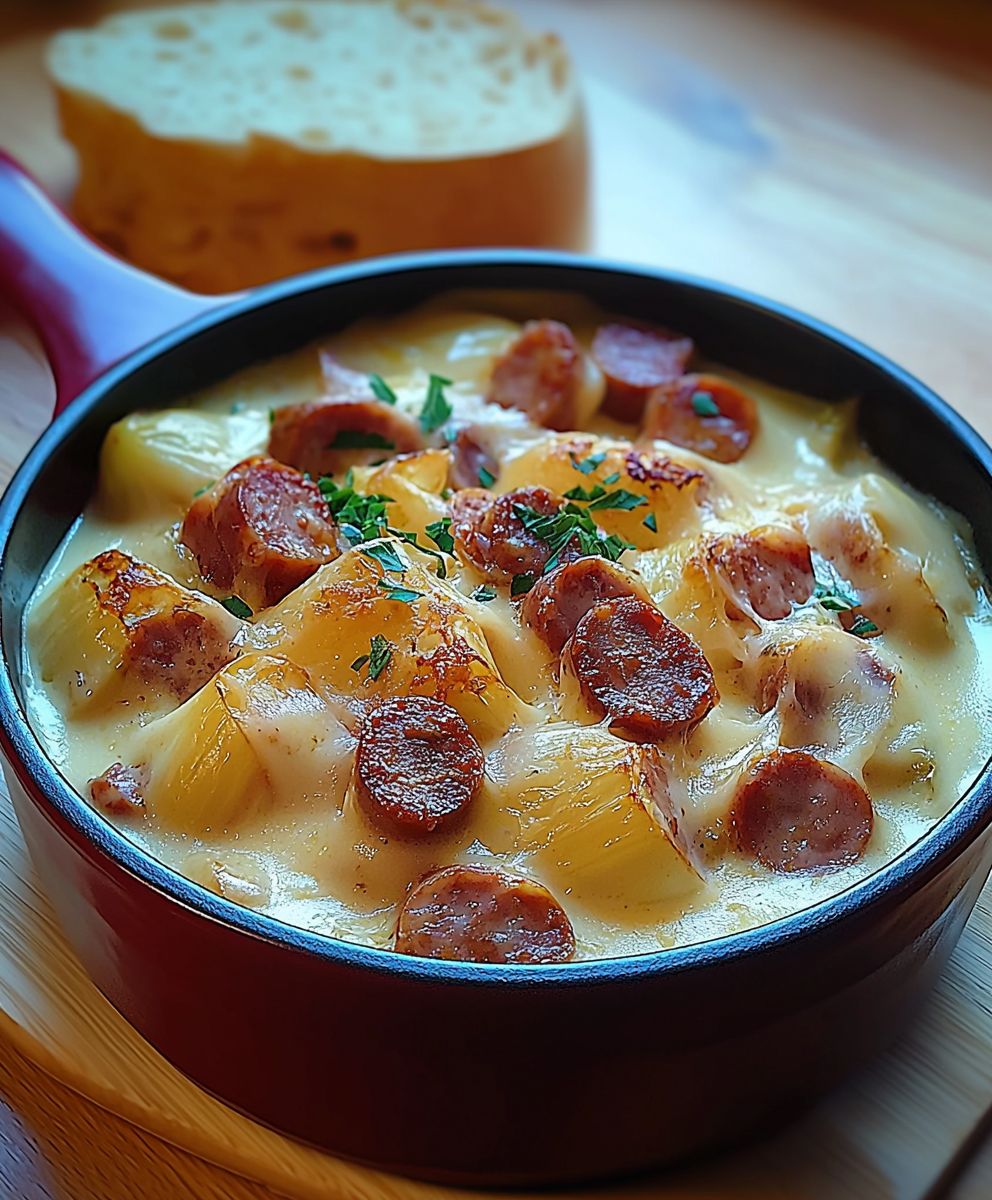Fondue endives saucisses fumées