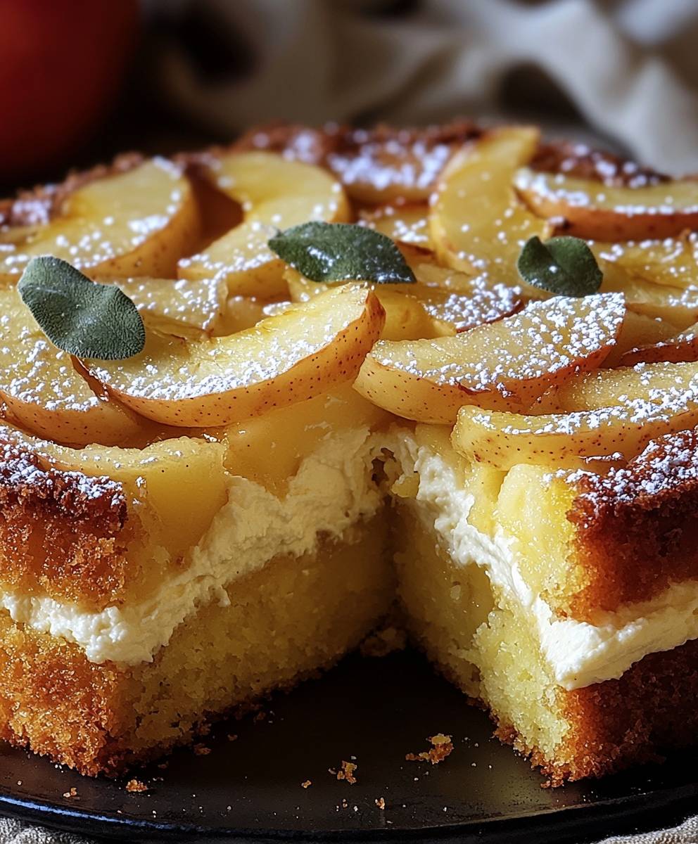Gateau pommes mascarpone