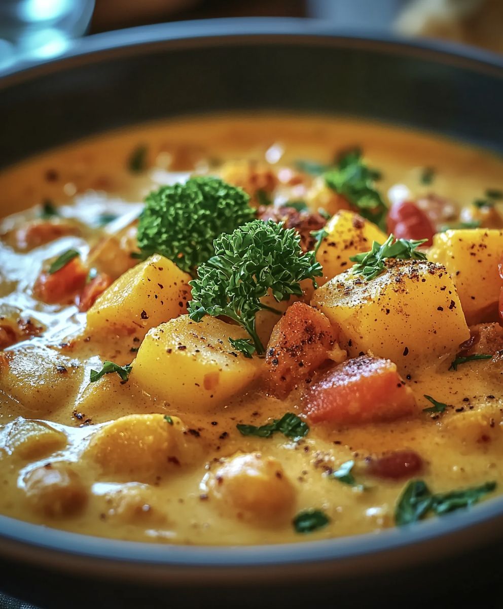 Curry légumes crémeux lait coco