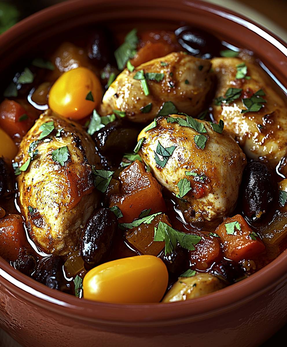 Tajine poulet épices