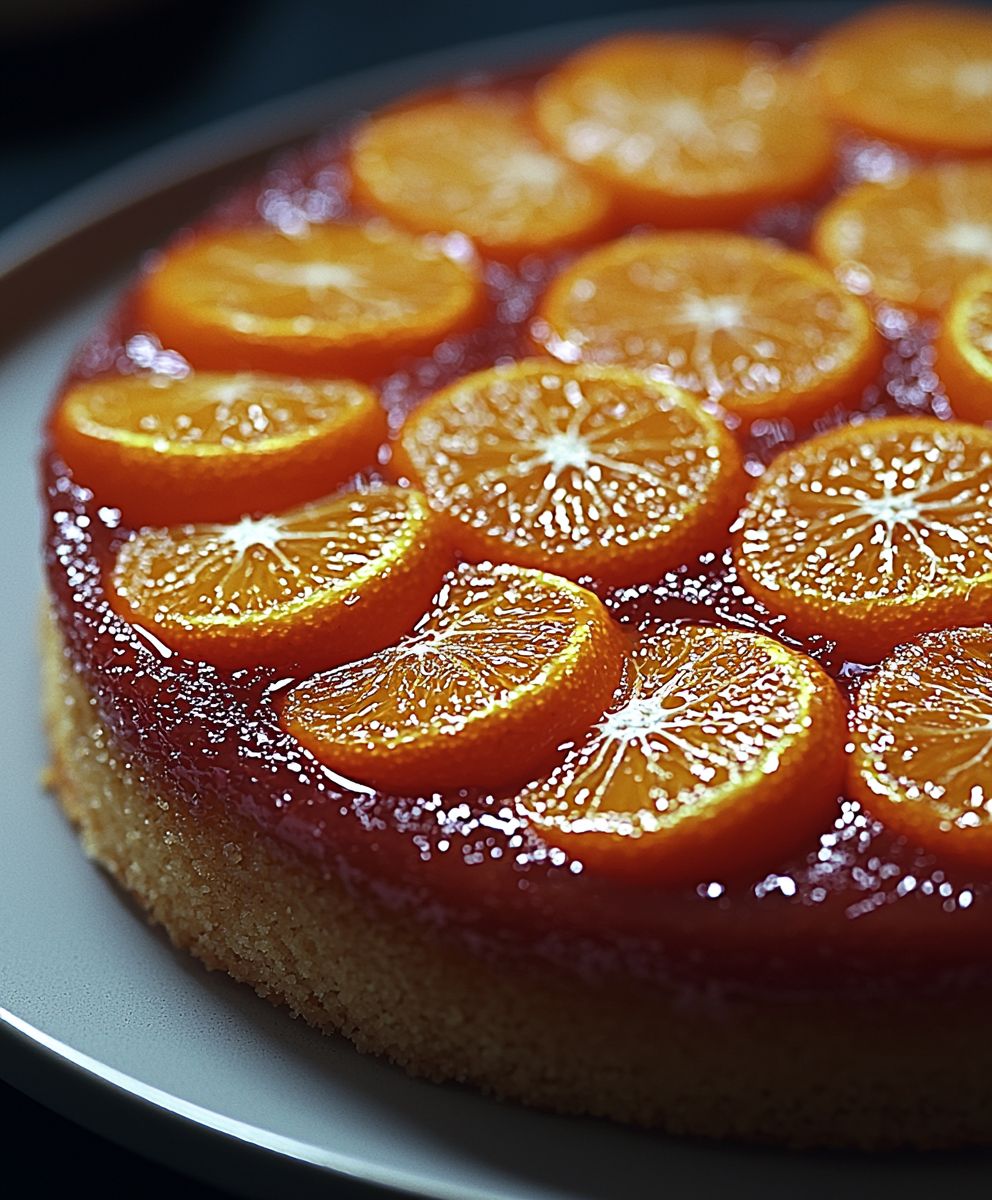 Gateau renverse clementines semoule