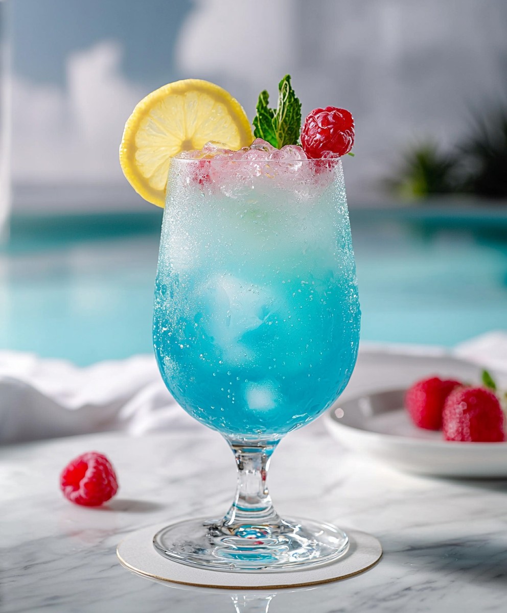 Cocktail sans alcool Blue Lagoon