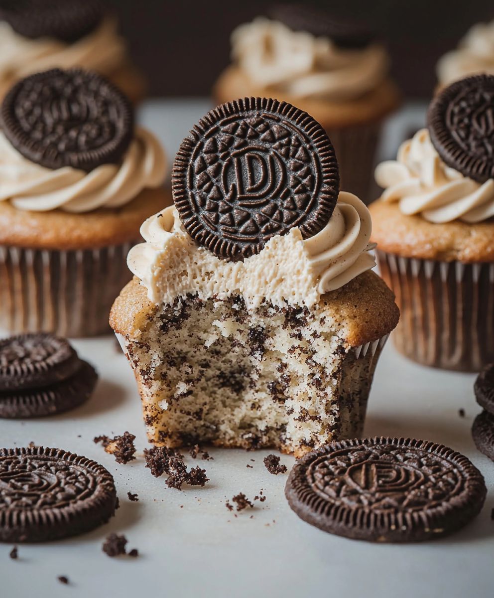 Cupcakes Oreo crème biscuits
