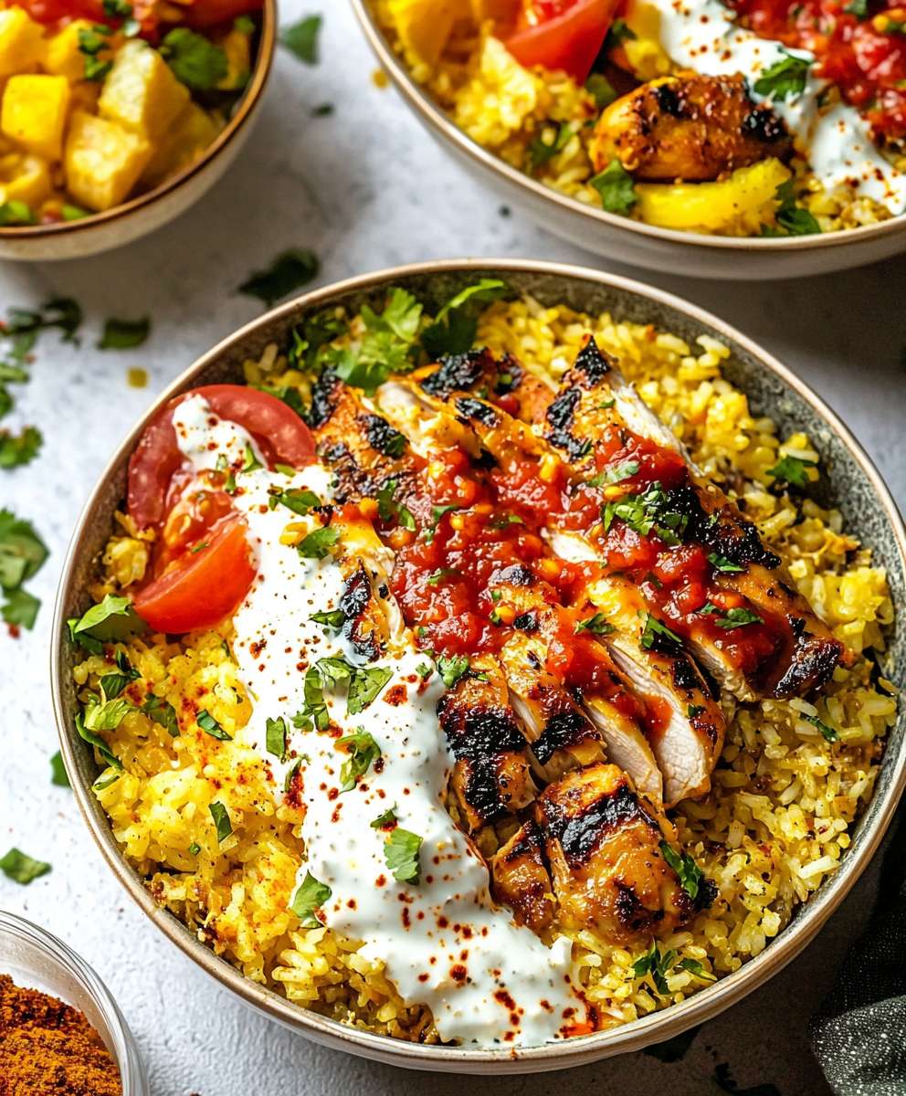 Poulet riz Halal Guys